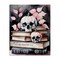 Stupell Industries Spooky Skull Book Stack Canvas Design by Tabz Jones